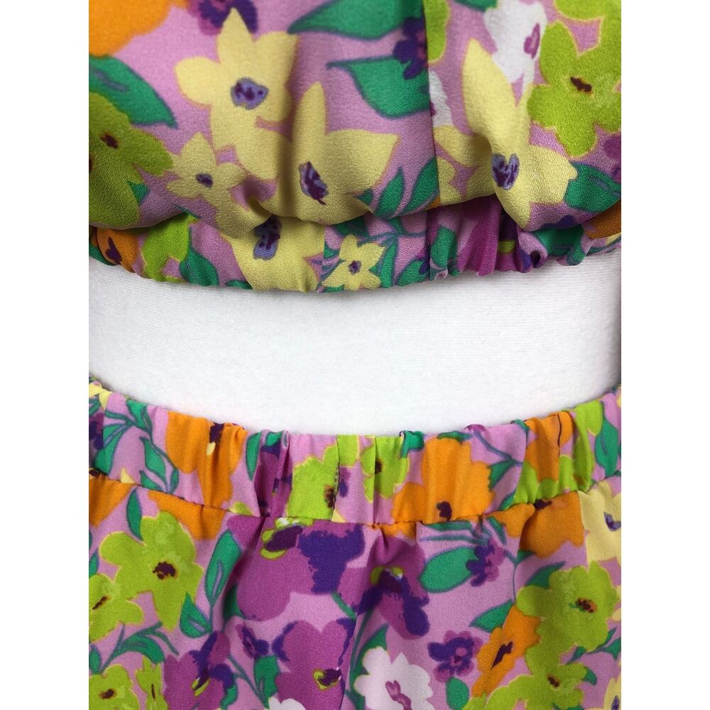 Sanctuary Floral Dress Blouson Sleeve Women's Size Medium NEW - Picture 6 of 9